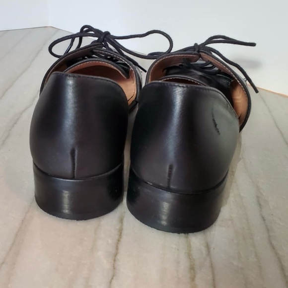 Chelsea & Violet Tayla Leather d’Orsay Oxfords Black 8 Academia Preppy - Picture 6 of 13